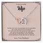 To My Beautiful Wife | Interlocking Hearts necklace - Athena: Buy with Wisdom