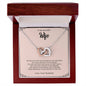 To My Beautiful Wife | Interlocking Hearts necklace - Athena: Buy with Wisdom