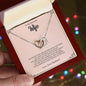 To My Beautiful Wife | Interlocking Hearts necklace - Athena: Buy with Wisdom