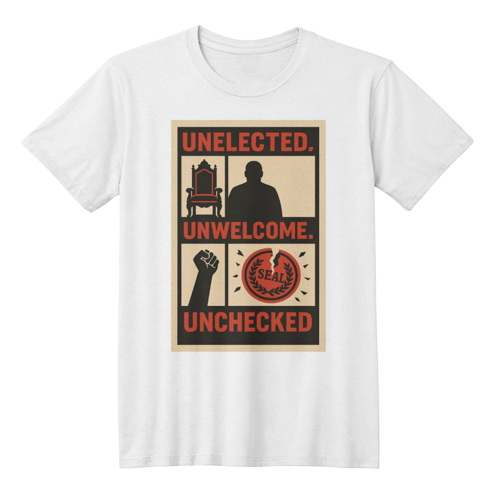 🏛️ Unelected, Unwelcome, Unchecked – Unisex Political Protest T-Shirt | Anti-Establishment Graphic Tee Product vendor
