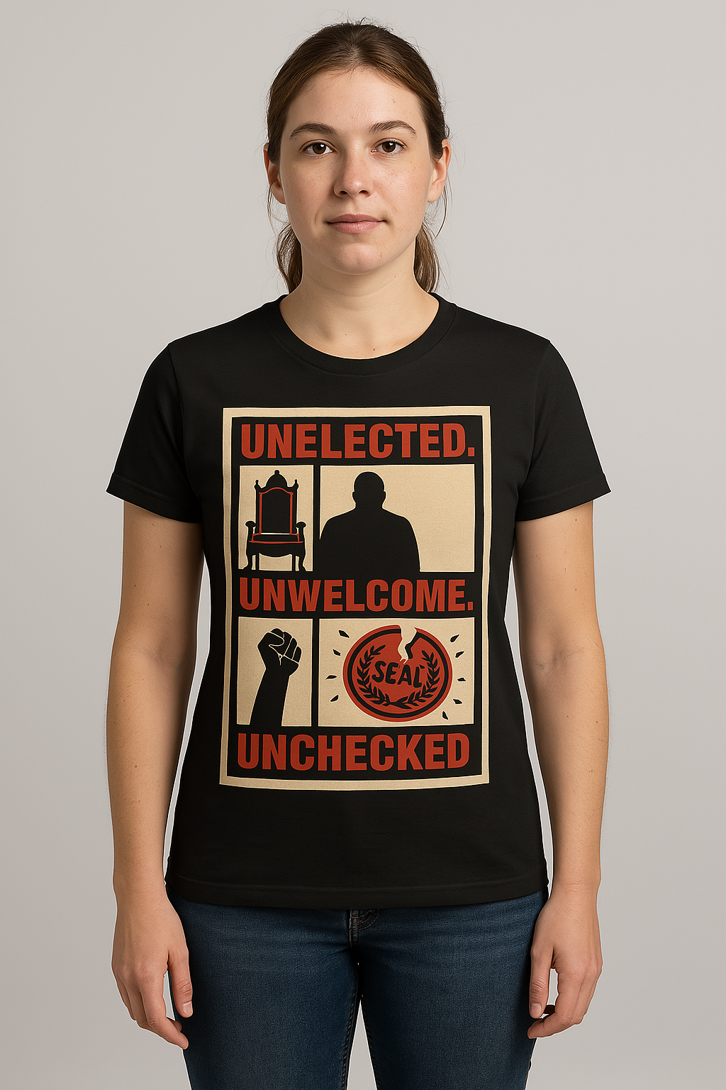 🏛️ Unelected, Unwelcome, Unchecked – Unisex Political Protest T-Shirt | Anti-Establishment Graphic Tee Product vendor