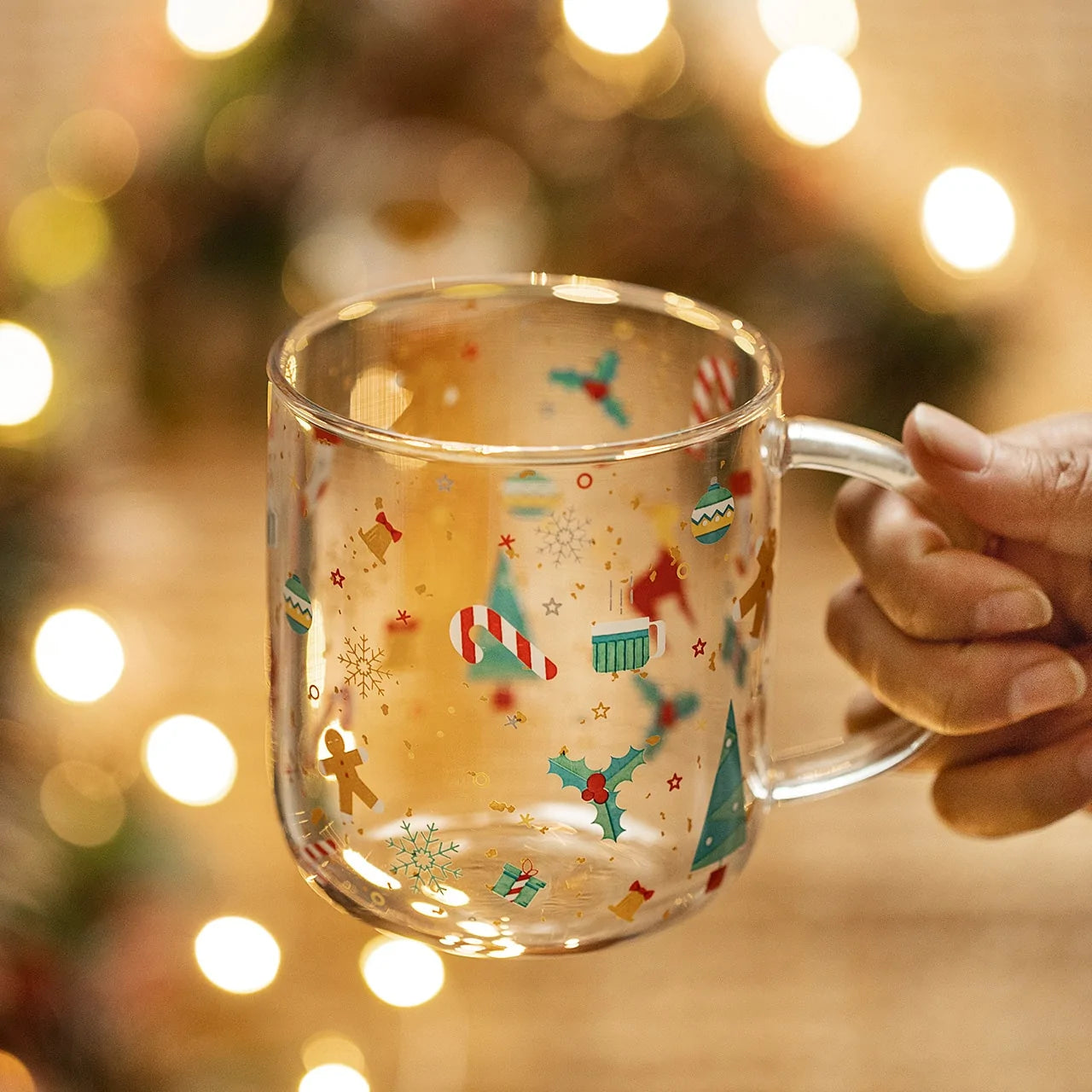 Christmas Glass Mug