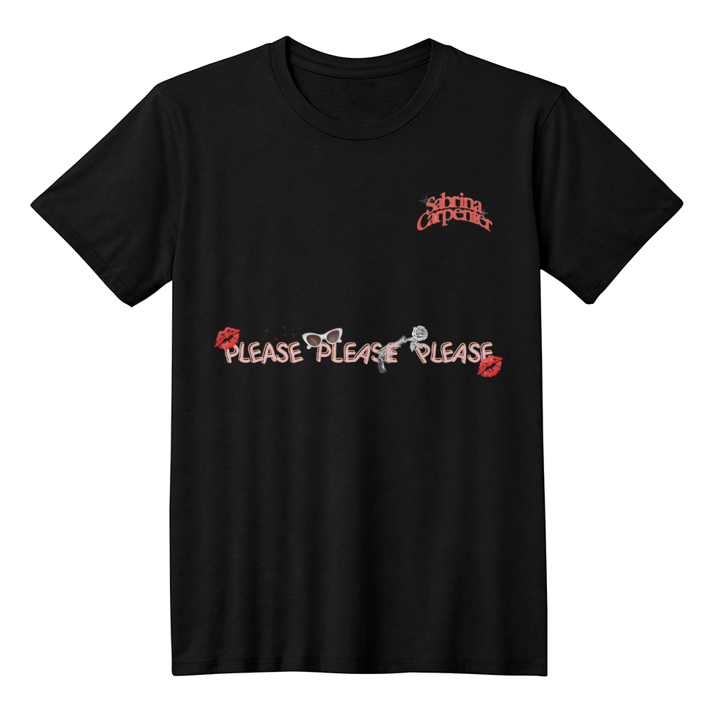 Sabrina Carpenter "Please Please Please" Black T-Shirt - Iconic Hit | Unisex Cotton Tee