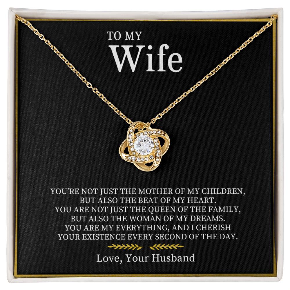 To My Wife | Love Knot Necklace - Athena: Buy with Wisdom