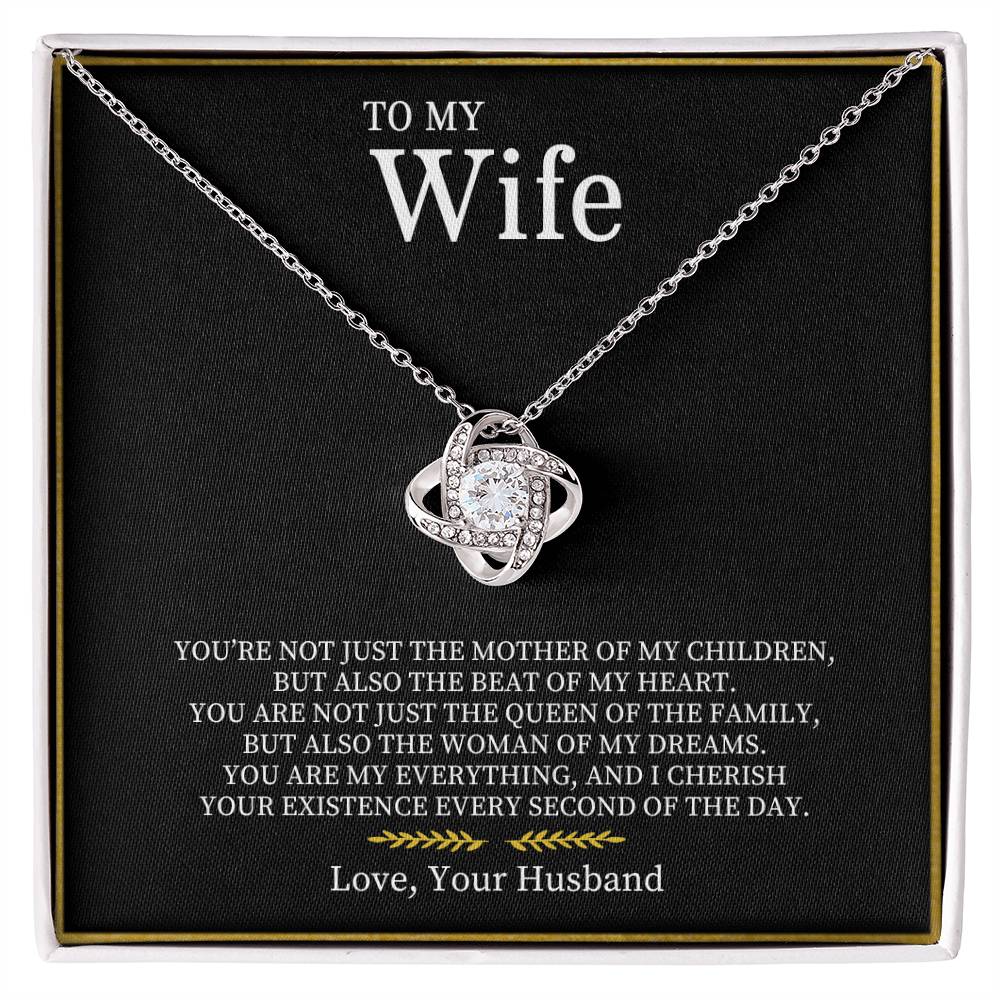 To My Wife | Love Knot Necklace - Athena: Buy with Wisdom