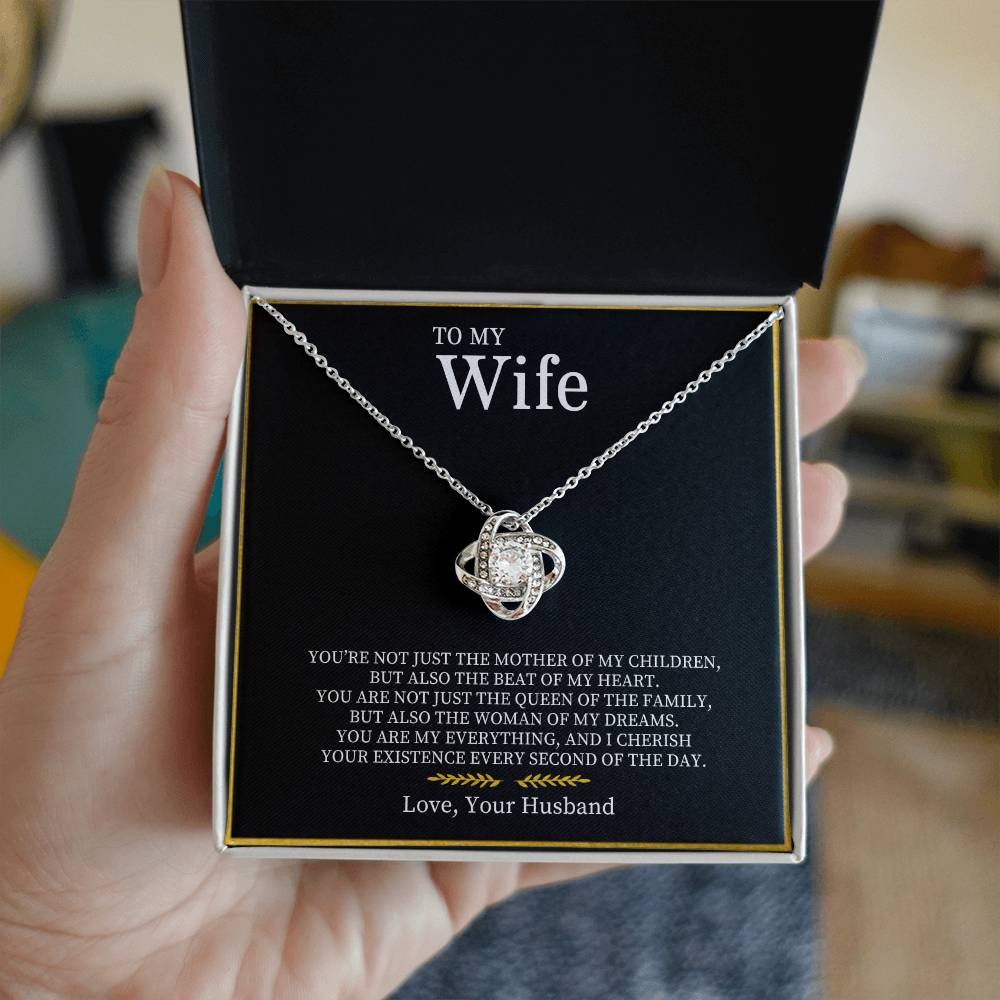 To My Wife | Love Knot Necklace - Athena: Buy with Wisdom