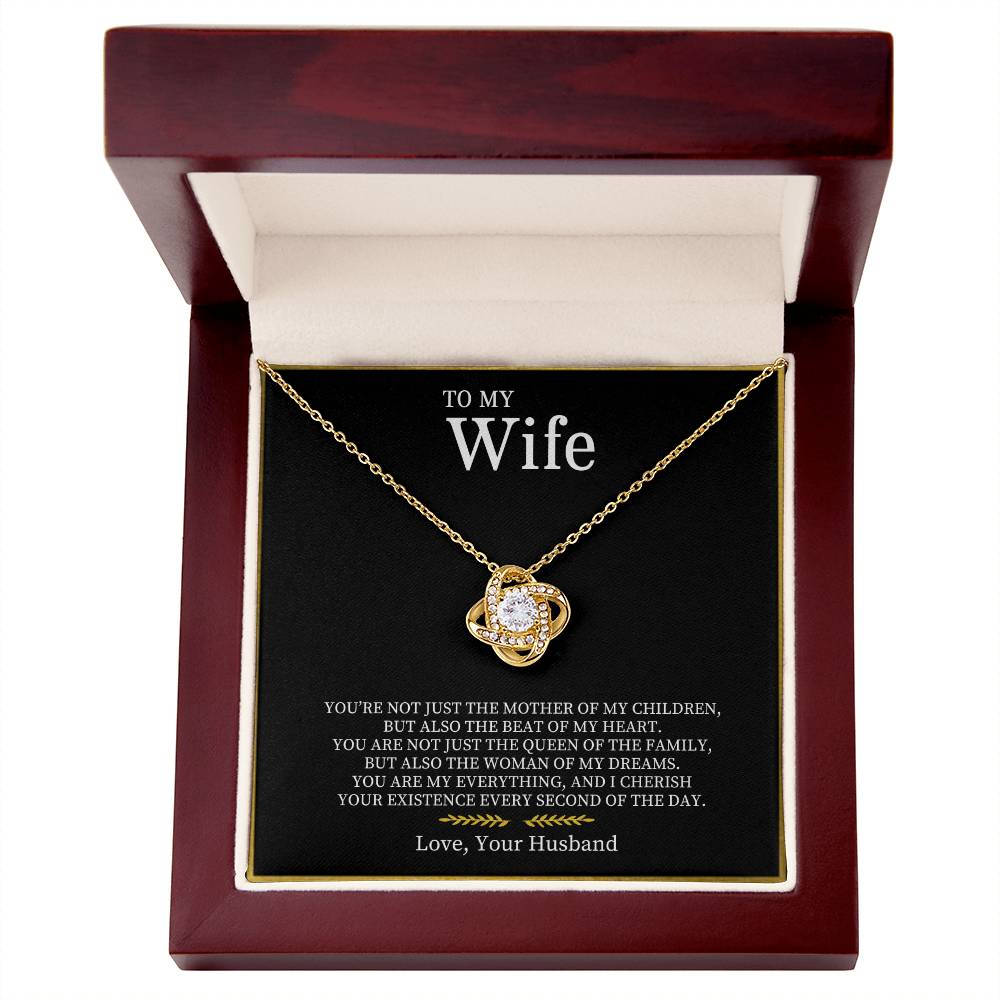 To My Wife | Love Knot Necklace - Athena: Buy with Wisdom