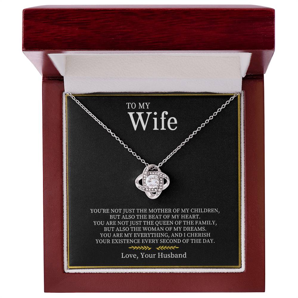 To My Wife | Love Knot Necklace - Athena: Buy with Wisdom