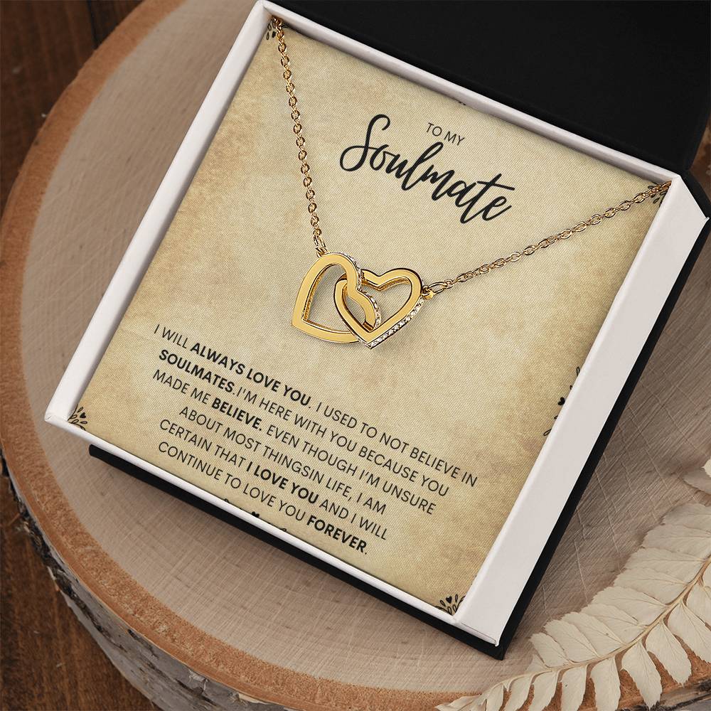 To My Soulmate | Interlocking Hearts necklace - Athena: Buy with Wisdom