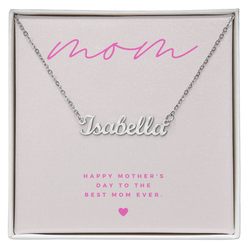 Personalized Mother's Day Necklace with Custom Name: Perfect Gift for Mom - Athena: Buy with Wisdom