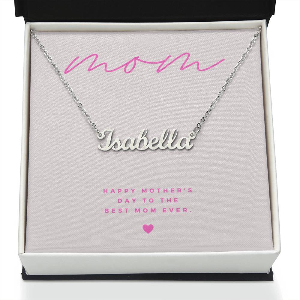 Personalized Mother's Day Necklace with Custom Name: Perfect Gift for Mom - Athena: Buy with Wisdom