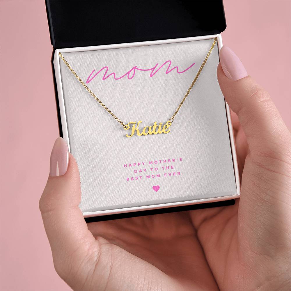 Personalized Mother's Day Necklace with Custom Name: Perfect Gift for Mom - Athena: Buy with Wisdom