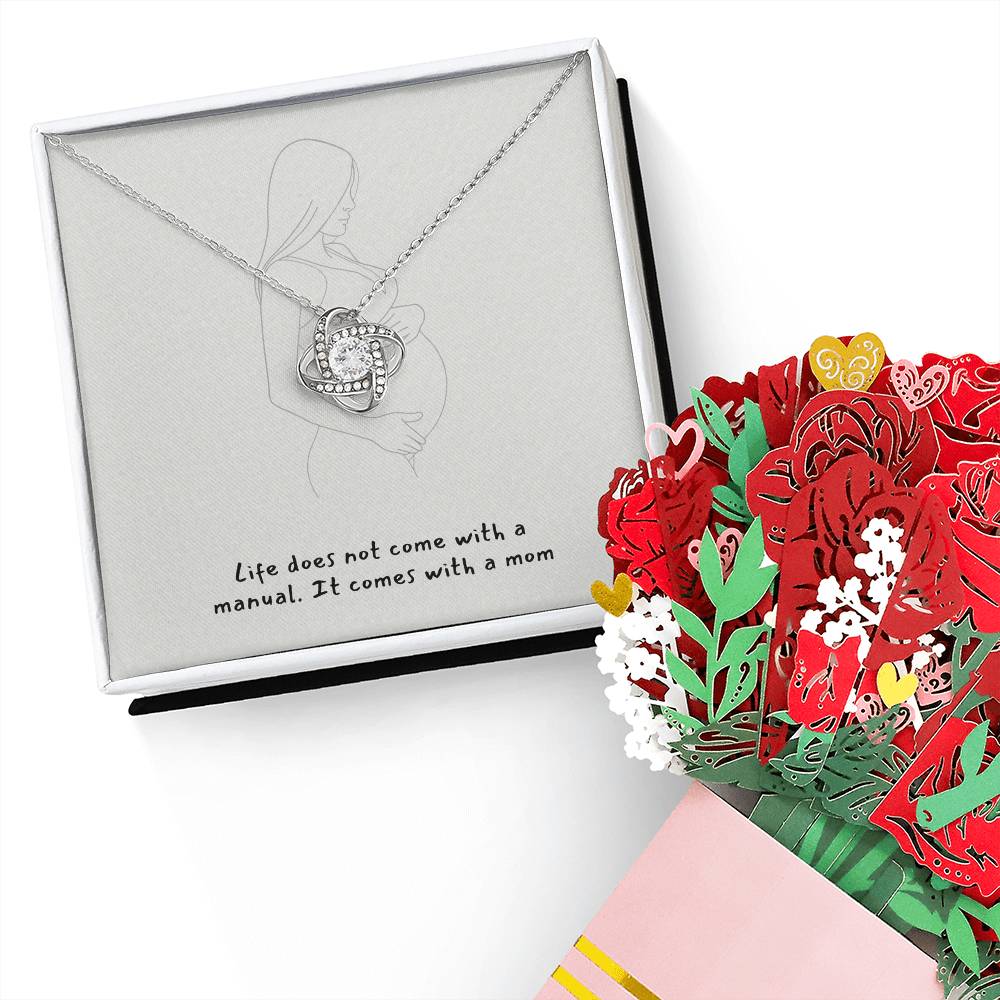 Love Knot Necklace + Flower Bouquet Bundle - Athena: Buy with Wisdom