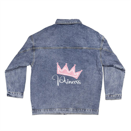 Princess-Style Oversized Denim Jacket for Women - Athena: Buy with Wisdom