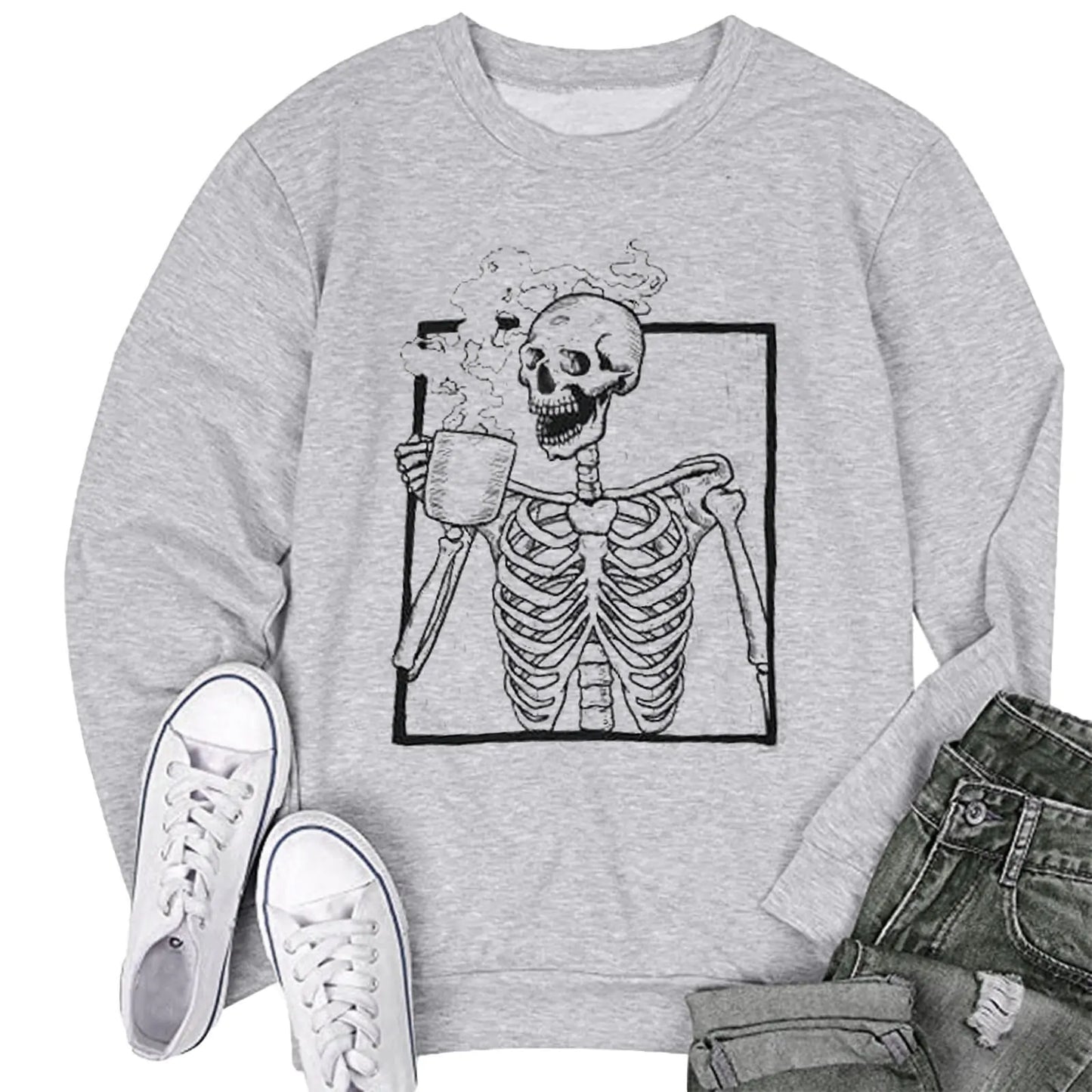 Halloween Print Sweatshirt - Athena: Buy with Wisdom