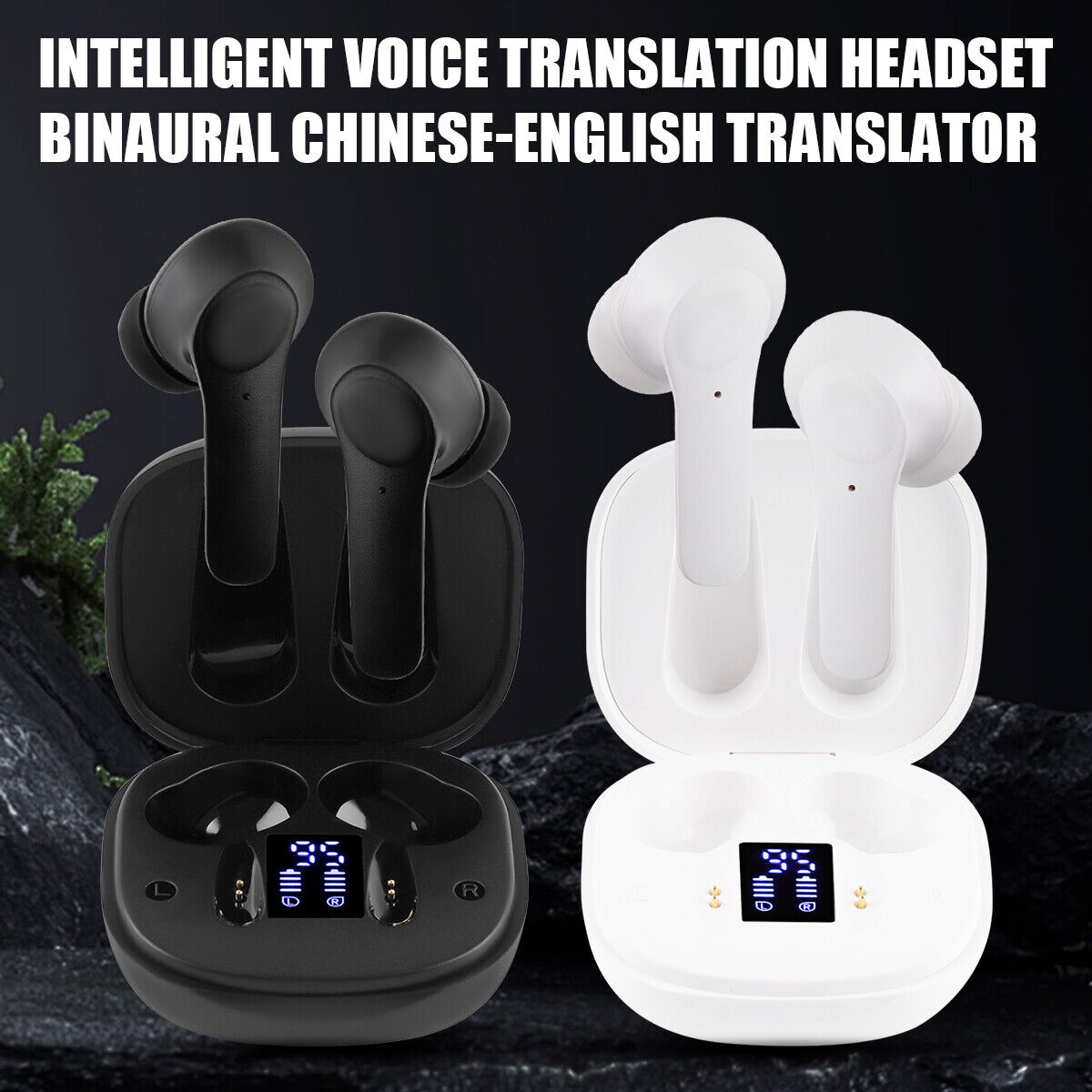 Smart Translator Earbuds - 144 Languages Real-Time Voice Translation Earphones