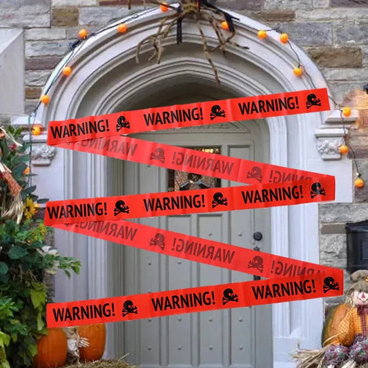 Halloween Warning Caution Tape - Warning Line Halloween Decoration - Athena: Buy with Wisdom