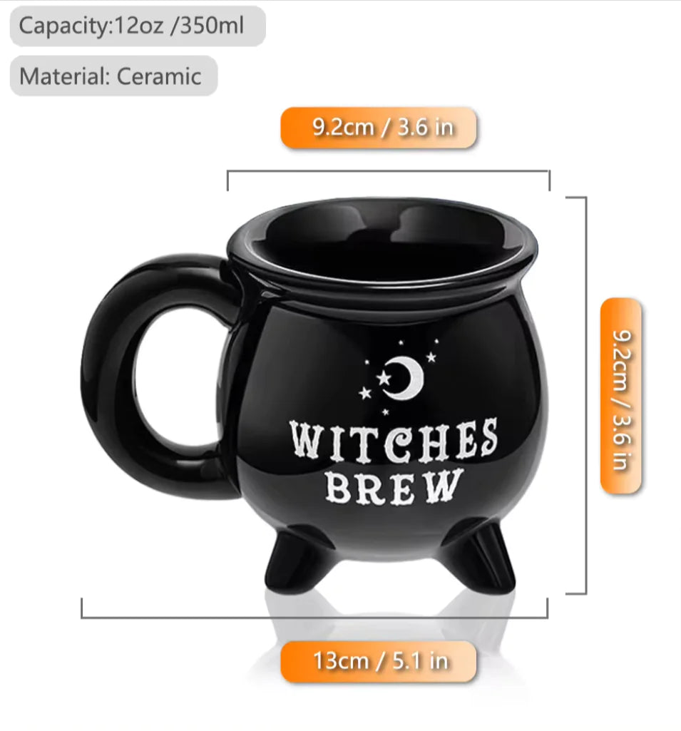 Spooky Sips: Enchanting Ceramic Witch Coffee Mug for Halloween Joy - Athena: Buy with Wisdom