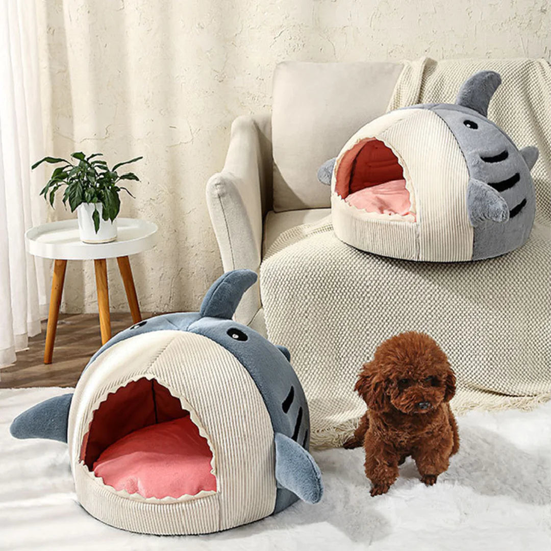 Ultimate Comfort Shark Pet Bed – Perfect Sleep Haven for Cats & Dogs - Athena: Buy with Wisdom