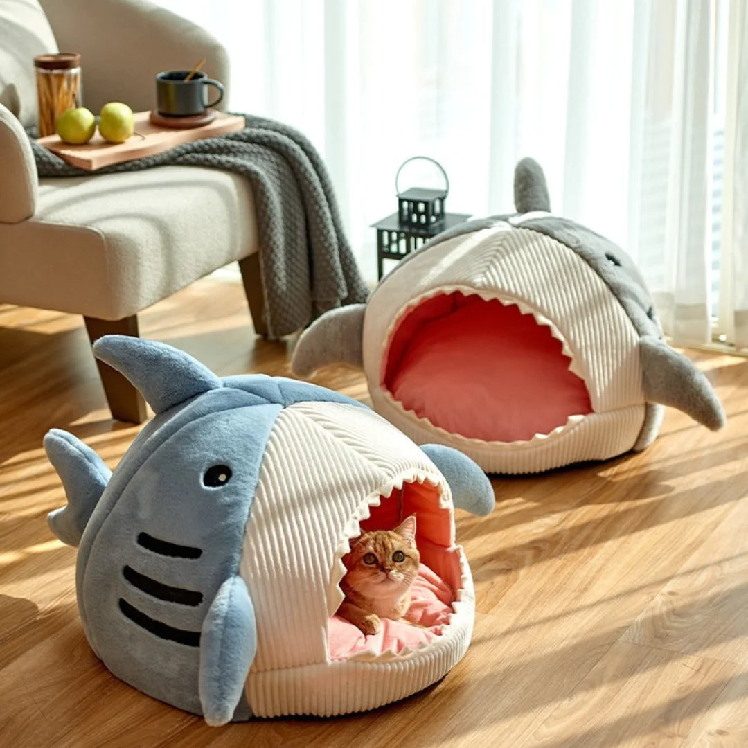 Ultimate Comfort Shark Pet Bed – Perfect Sleep Haven for Cats & Dogs - Athena: Buy with Wisdom