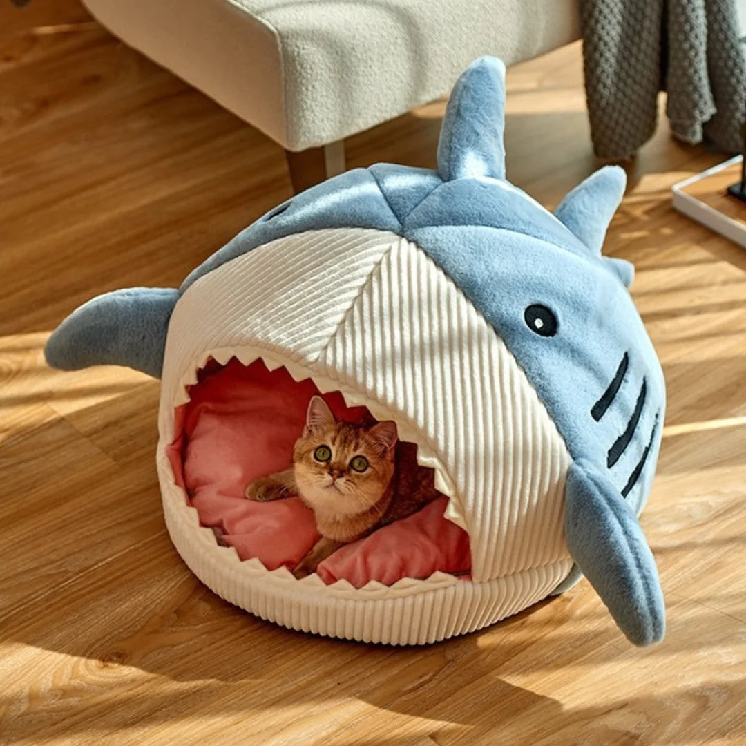 Ultimate Comfort Shark Pet Bed – Perfect Sleep Haven for Cats & Dogs - Athena: Buy with Wisdom