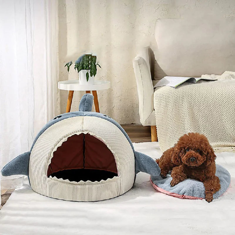 Ultimate Comfort Shark Pet Bed – Perfect Sleep Haven for Cats & Dogs - Athena: Buy with Wisdom