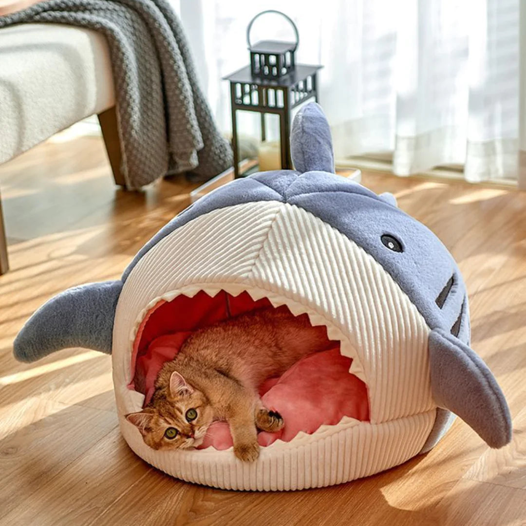 Ultimate Comfort Shark Pet Bed – Perfect Sleep Haven for Cats & Dogs - Athena: Buy with Wisdom