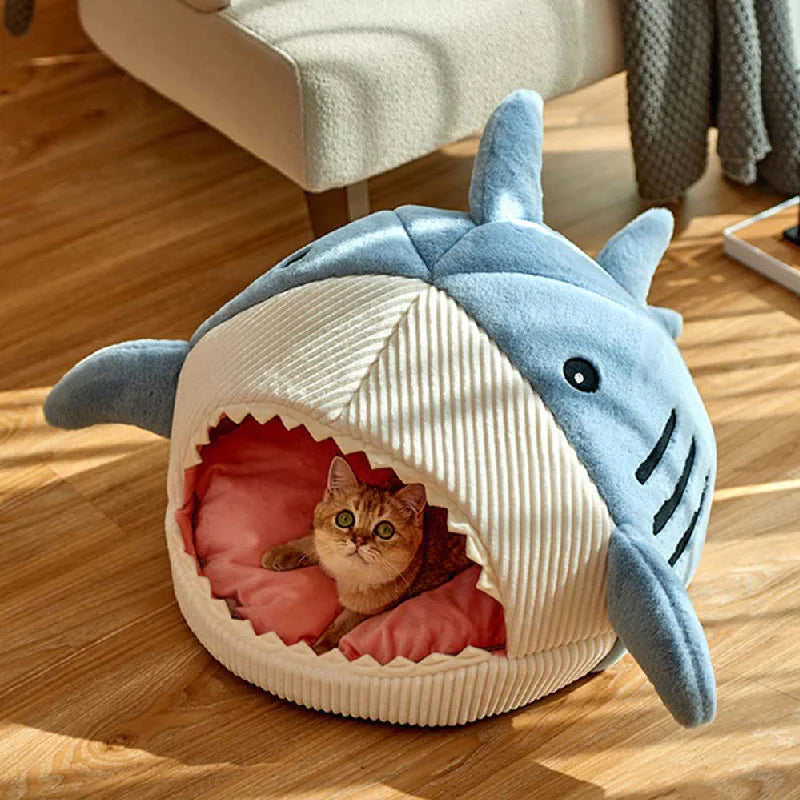 Ultimate Comfort Shark Pet Bed – Perfect Sleep Haven for Cats & Dogs - Athena: Buy with Wisdom